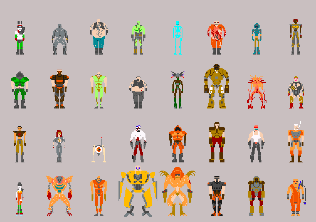 All characters from Quake III Arena