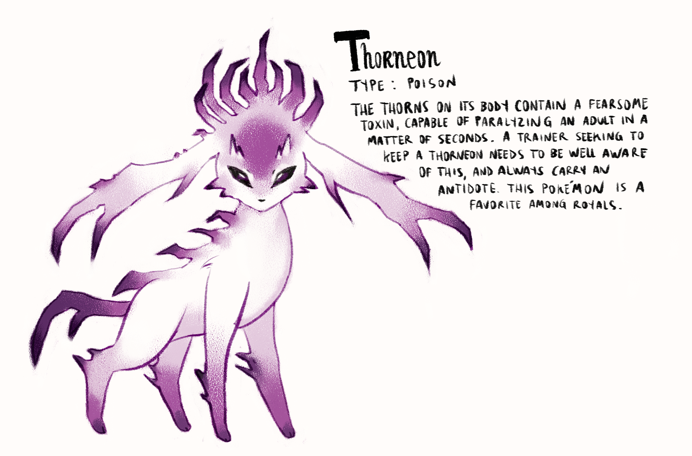 Thorneon, imaginary poison-type Eeveelution (Pok&eacute;mon)