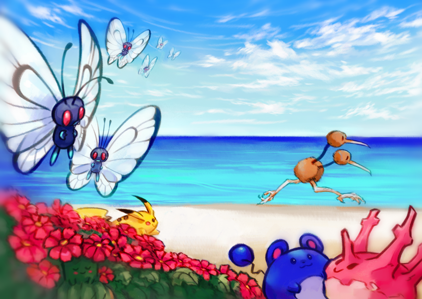 The beach (Pok&eacute;mon Snap) For the Impeccable! Pok&eacute;mon Snap zine