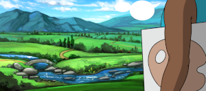 Background for Tyler Mann's Alex in Wonderland (figures by Tyler)