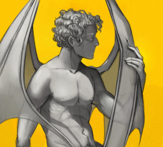 Lucifer, contemplating the fall